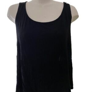 💙 Black Sleeveless Cross Back Top Size 1X